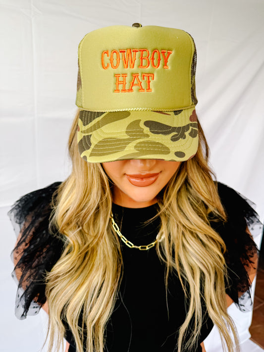 Camouflage Cowboy Trucker Hat